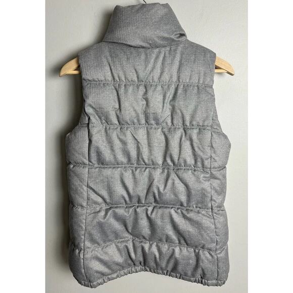 Old Navy Textured Frost Free Puffer Vest Gray Quilted Size Small Women’s - Picture 2 of 6